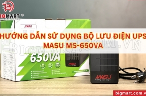 HƯỚNG DẪN SỬ DỤNG BỘ LƯU ĐIỆN UPS MASU MS-650VA