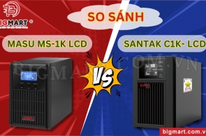 SO SÁNH UPS MASU MS-1K LCD VÀ SANTAK C1K- LCD. NÊN CHỌN LOẠI NÀO?
