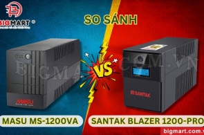 SO SÁNH MODEL MASU MS-1200VA VÀ SANTAK BLAZER 1200-PRO