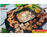 Nồi lẩu nướng điện 2 in 1 tiện lợi đa năng Hayasa HA - 688 bộ điều khiển nhiệt riêng biệt 
