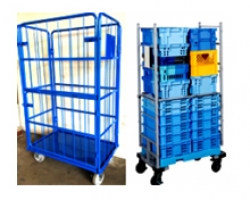 Xe đẩy lồng thép
